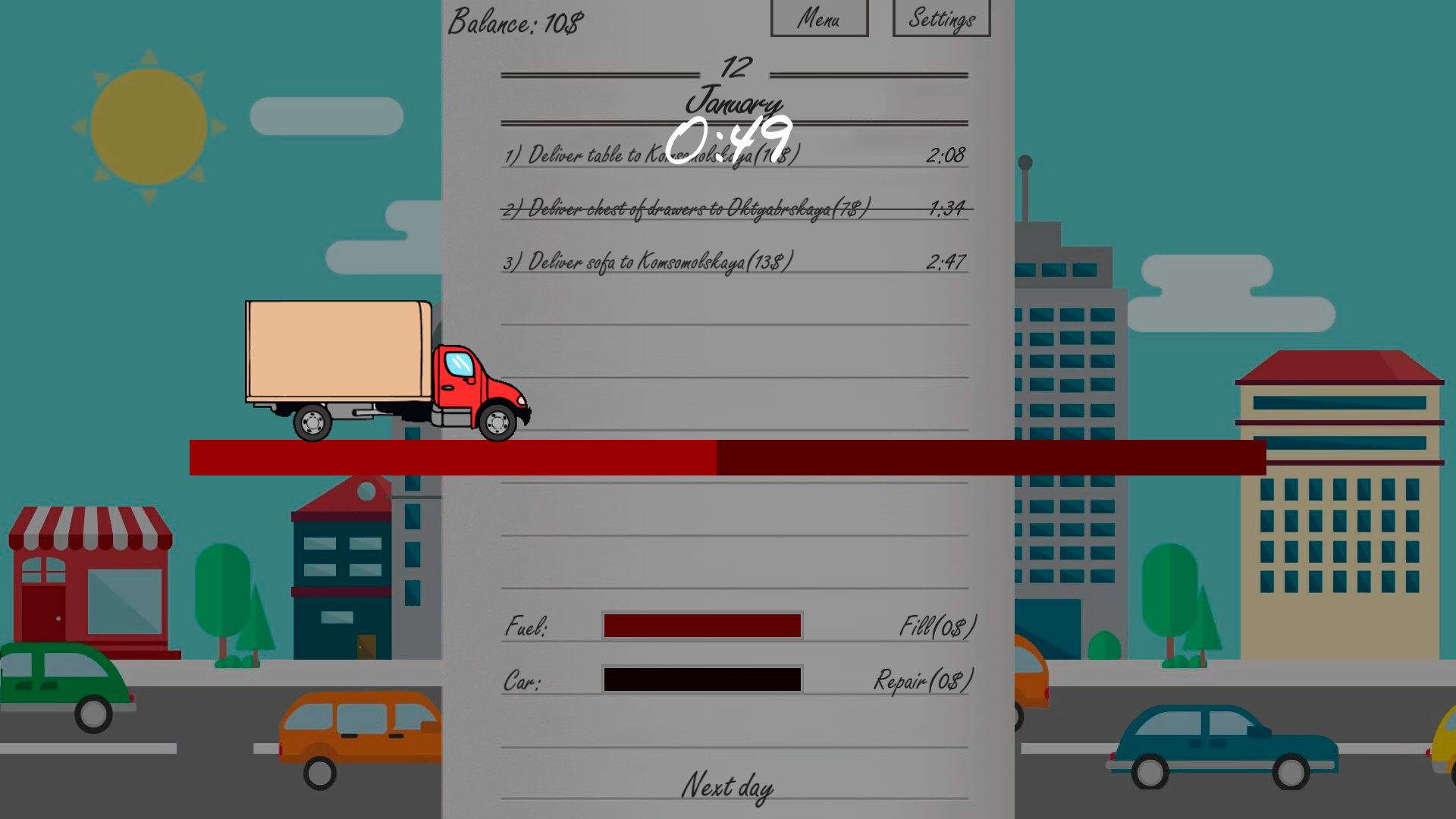 Delivery man simulator - Screenshot 1