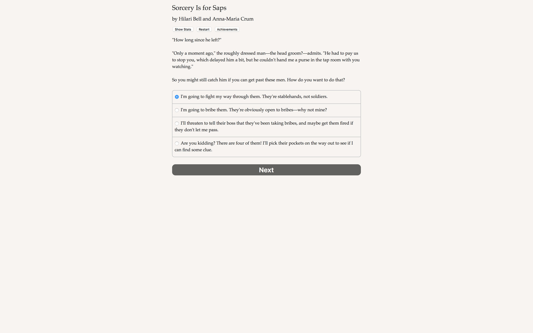 Sorcery Is for Saps - Screenshot 3