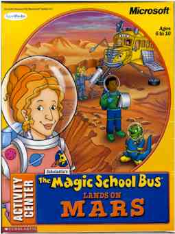 Game cover: Magic School Bus Lands on Mars