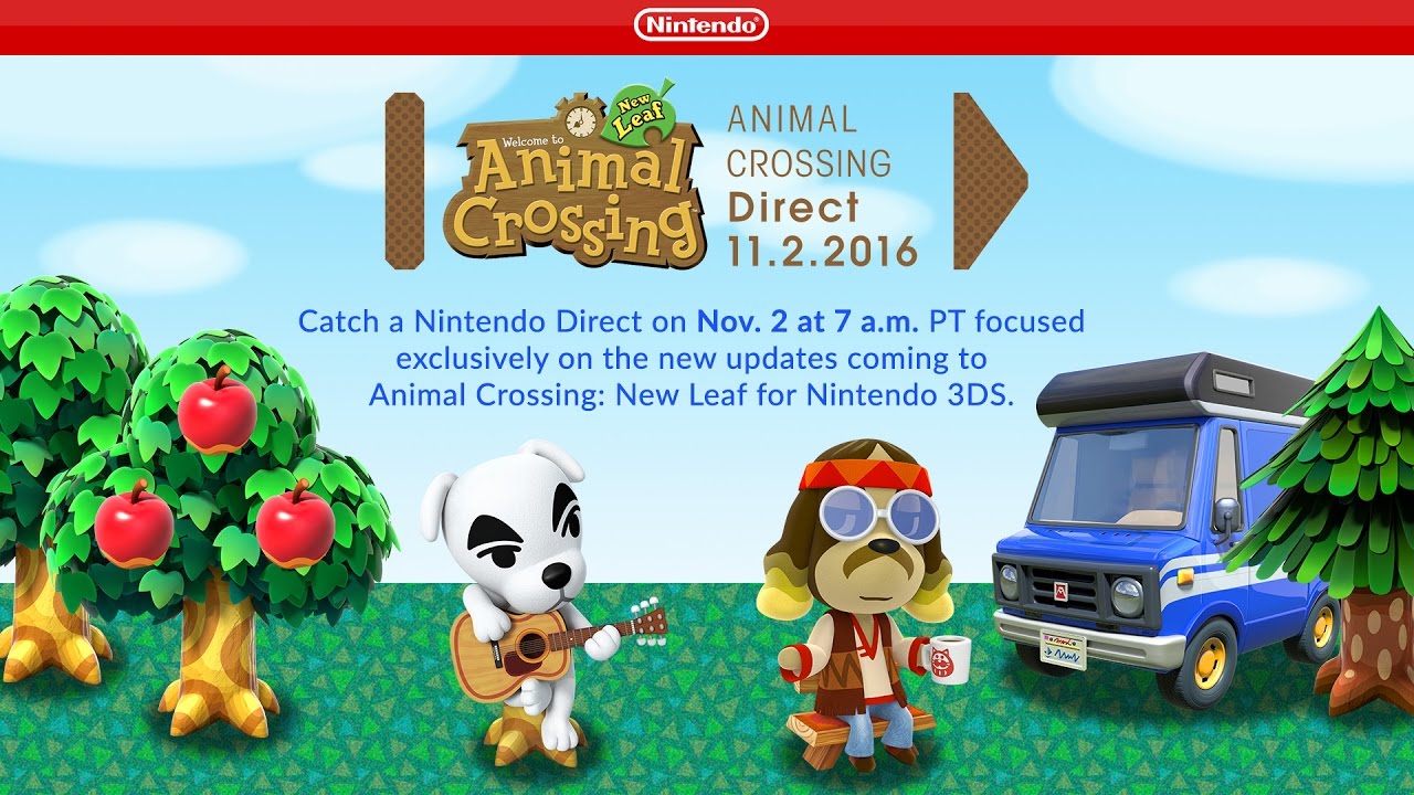 Animal Crossing Direct 11.2.2016 标志