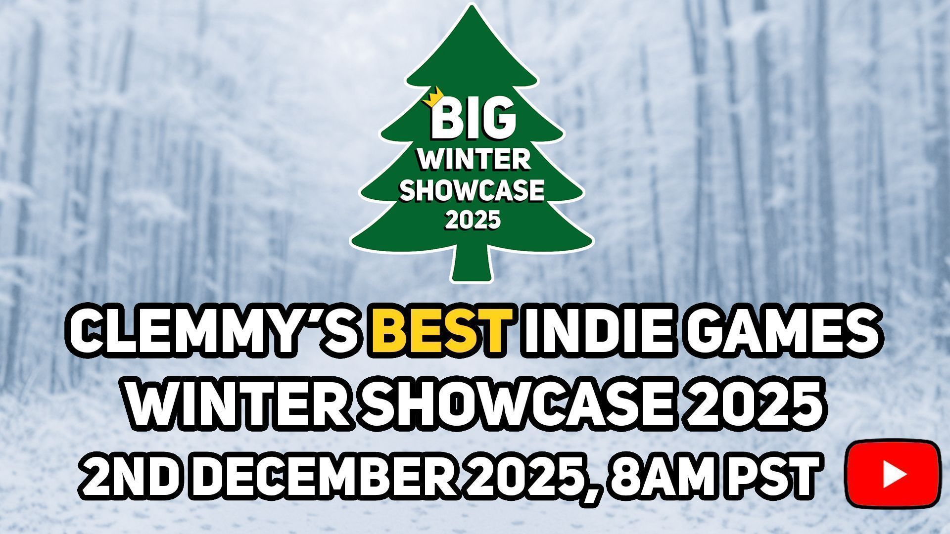 Clemmy's Best Indie Games Winter Showcase 2025 标志