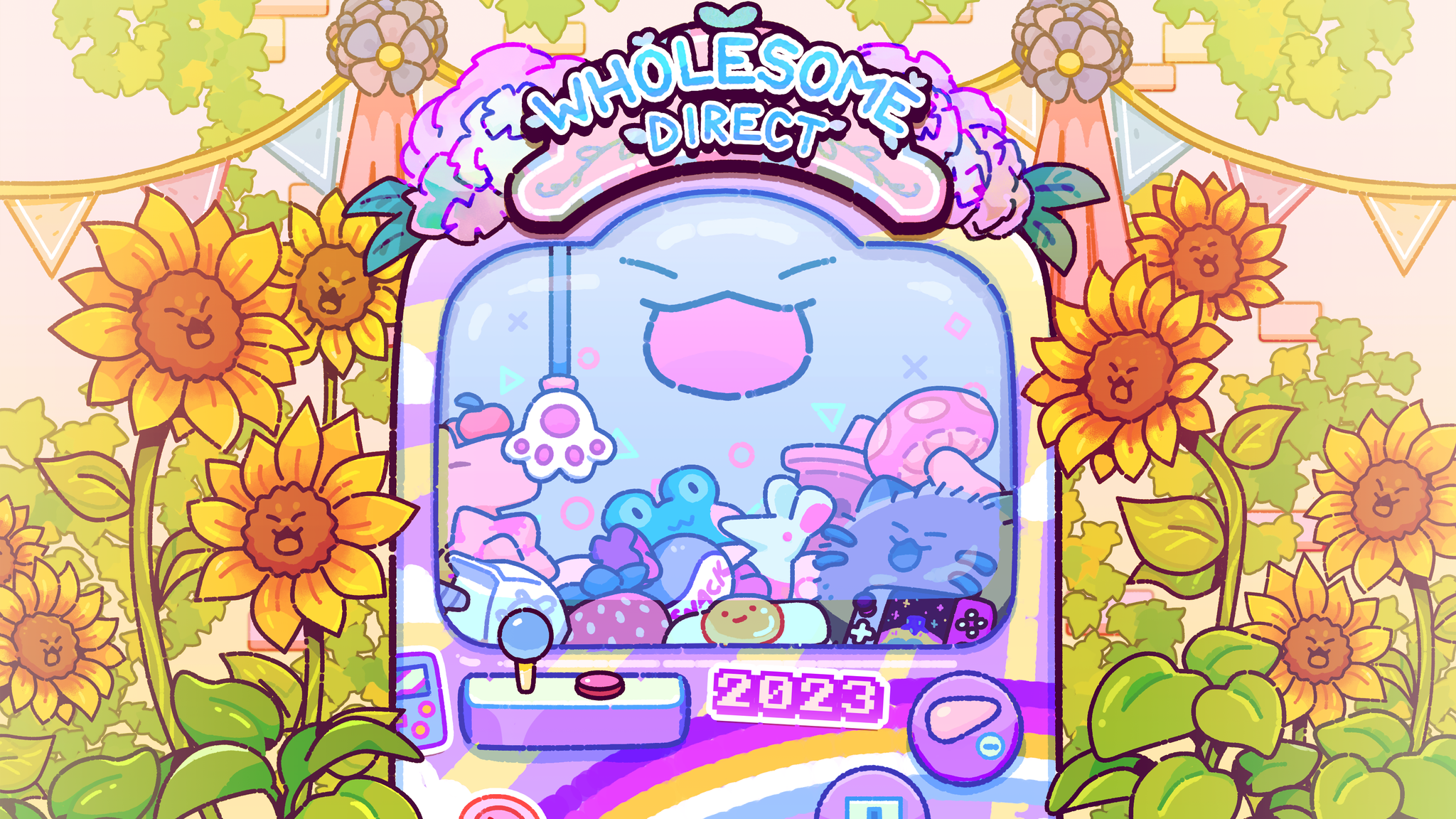 Wholesome Games Direct 2023 标志