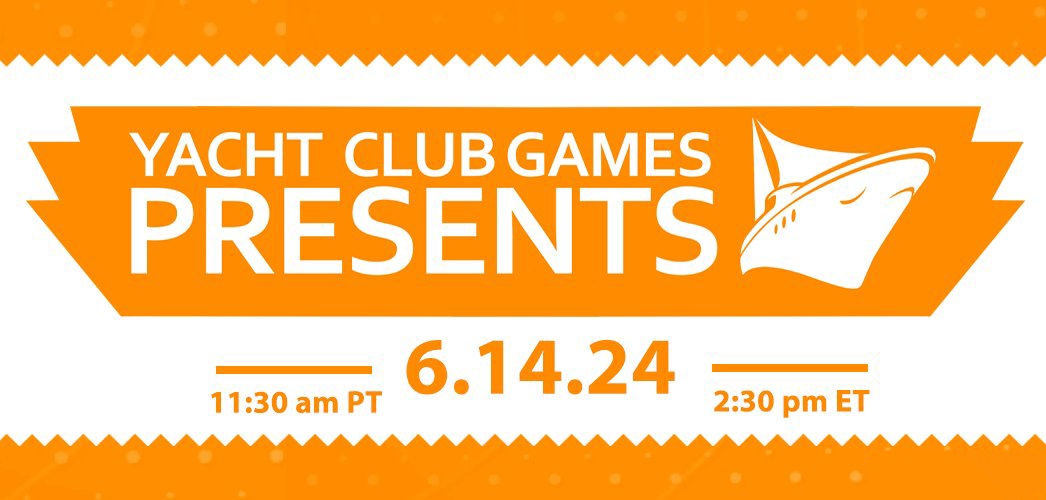 Yacht Club Games Presents 6.14.24 标志