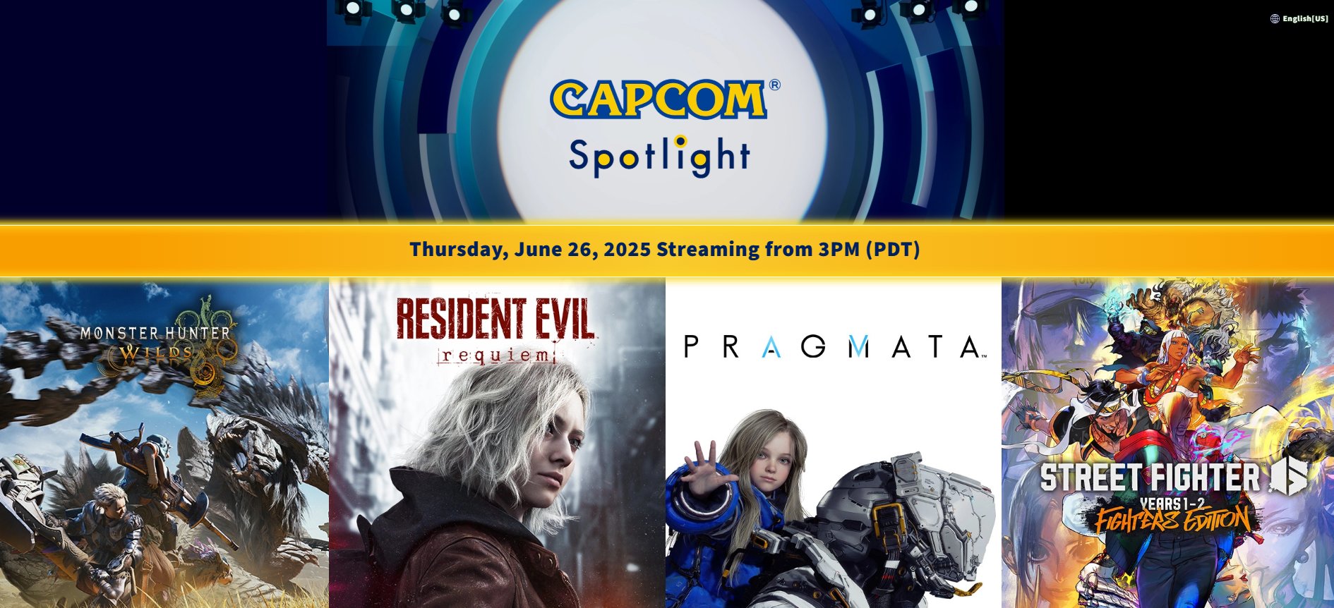 Capcom Spotlight 6.26.2025 标志