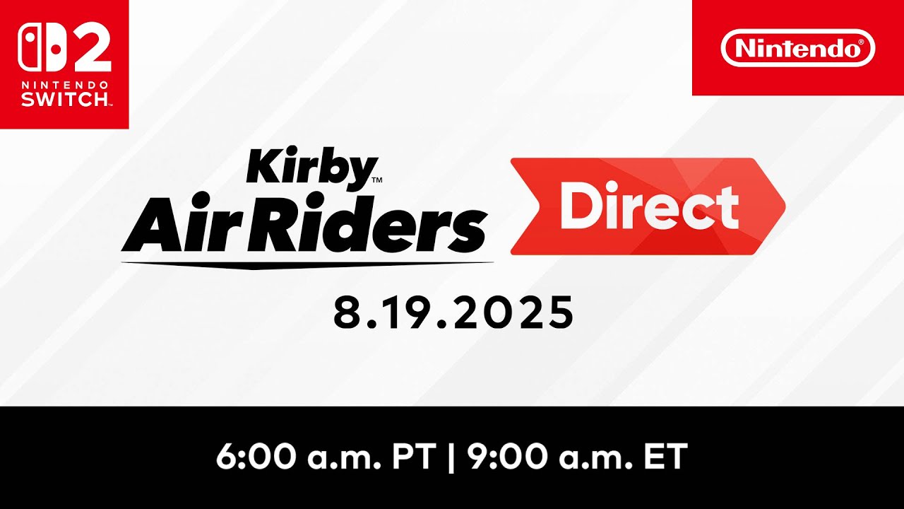 Kirby Air Riders Direct 8.19.2025 标志
