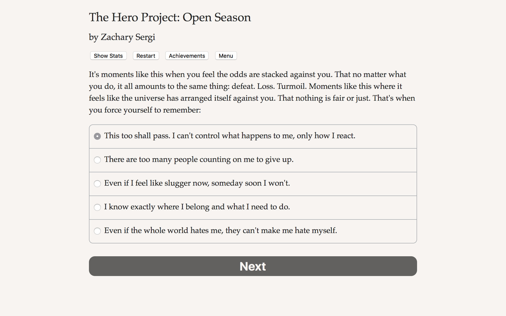 The Hero Project: Open Season - Screenshot 1