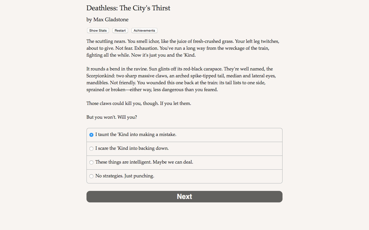 Deathless: The City's Thirst - Screenshot 2
