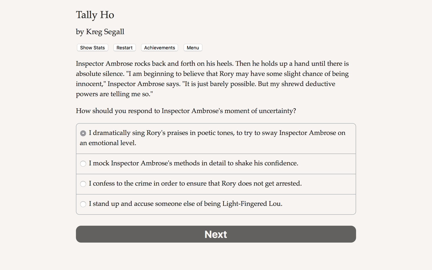 Tally Ho - Screenshot 2