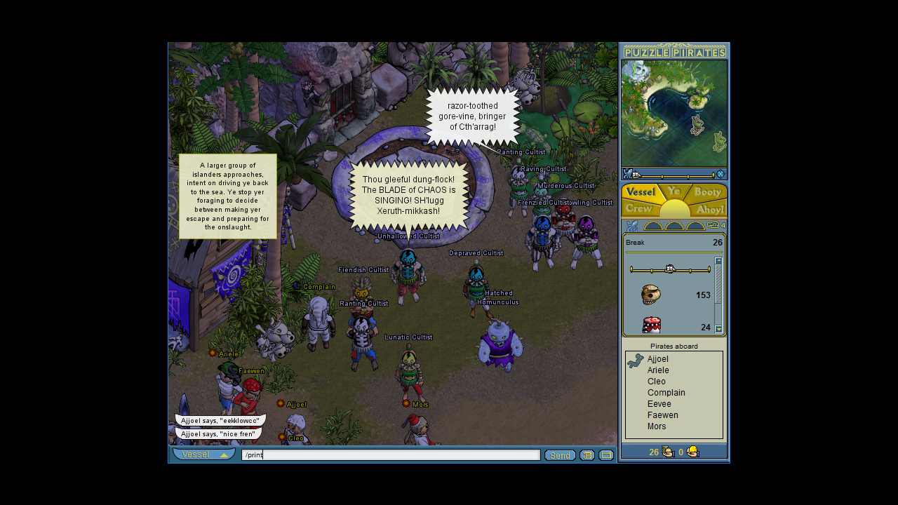 Puzzle Pirates: Dark Seas - Screenshot 1