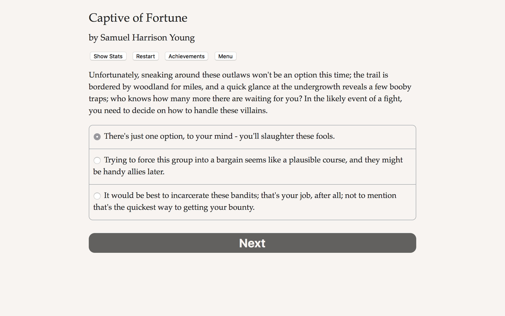 Captive of Fortune - Screenshot 5