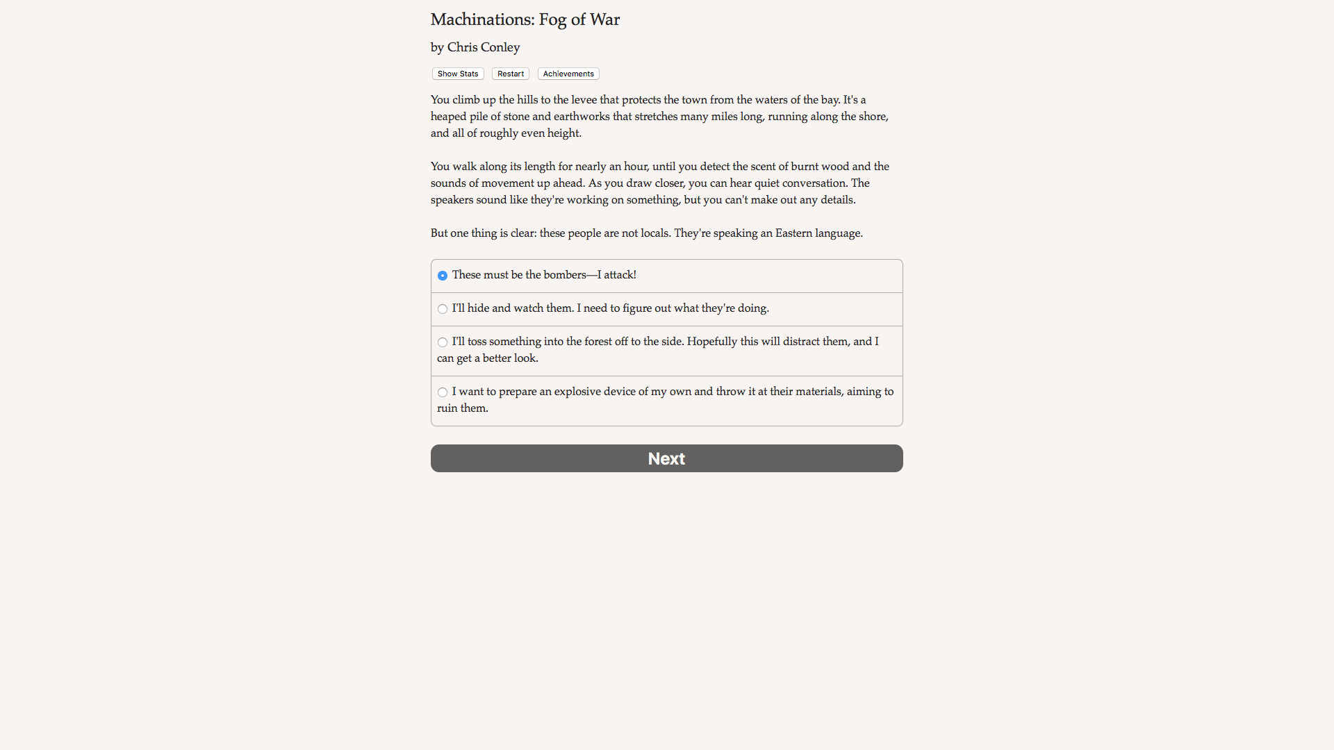 Machinations: Fog of War - Screenshot 1