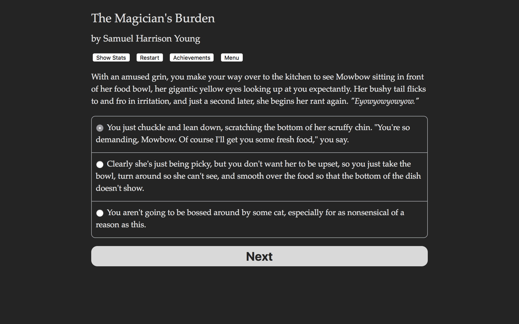 The Magician's Burden - Screenshot 1