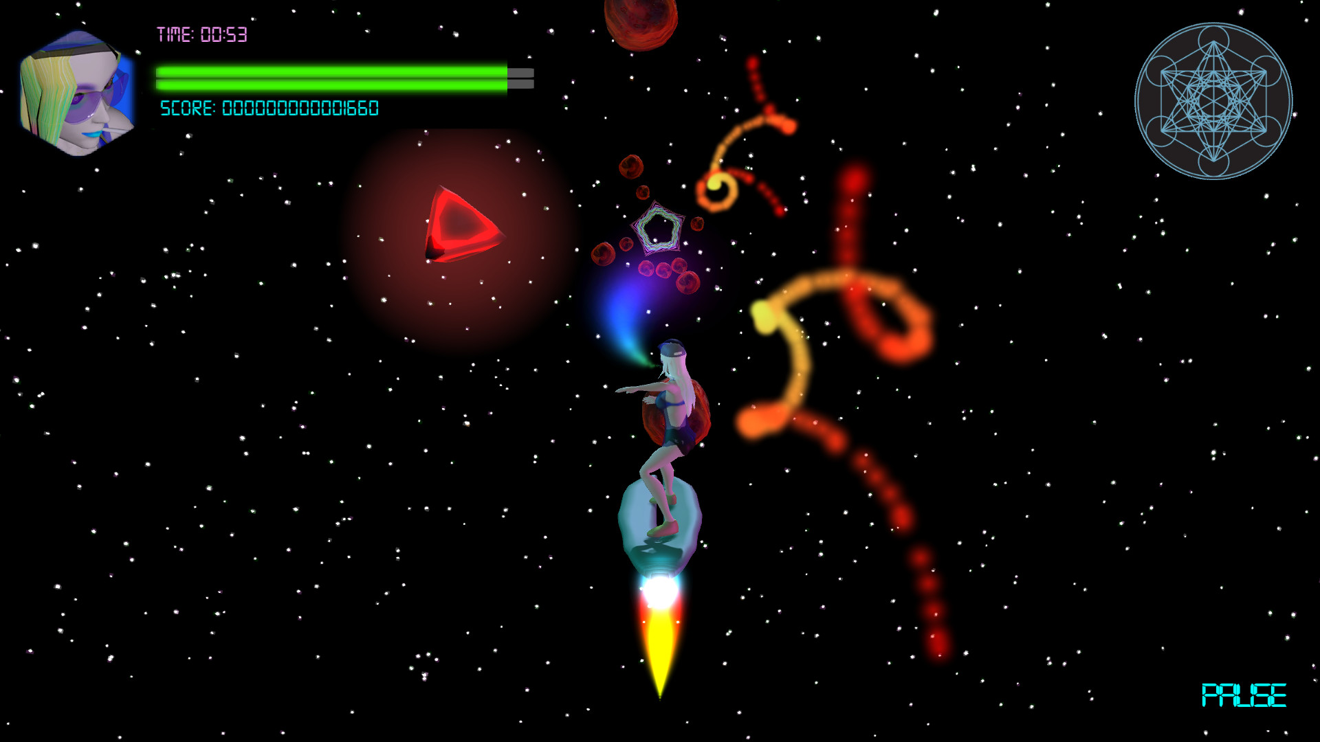 Neon Spaceboard - Screenshot 3