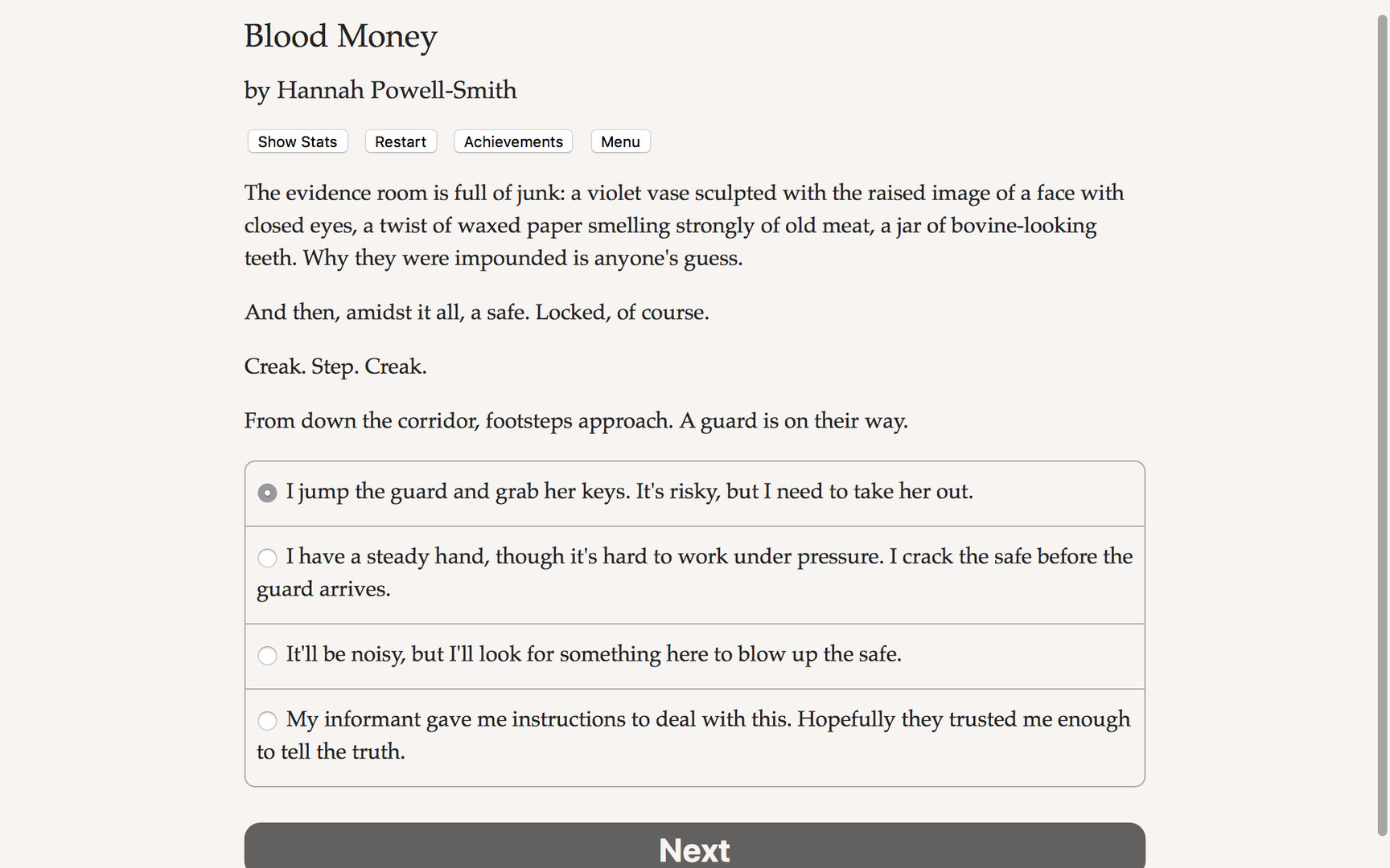 Blood Money - Screenshot 1