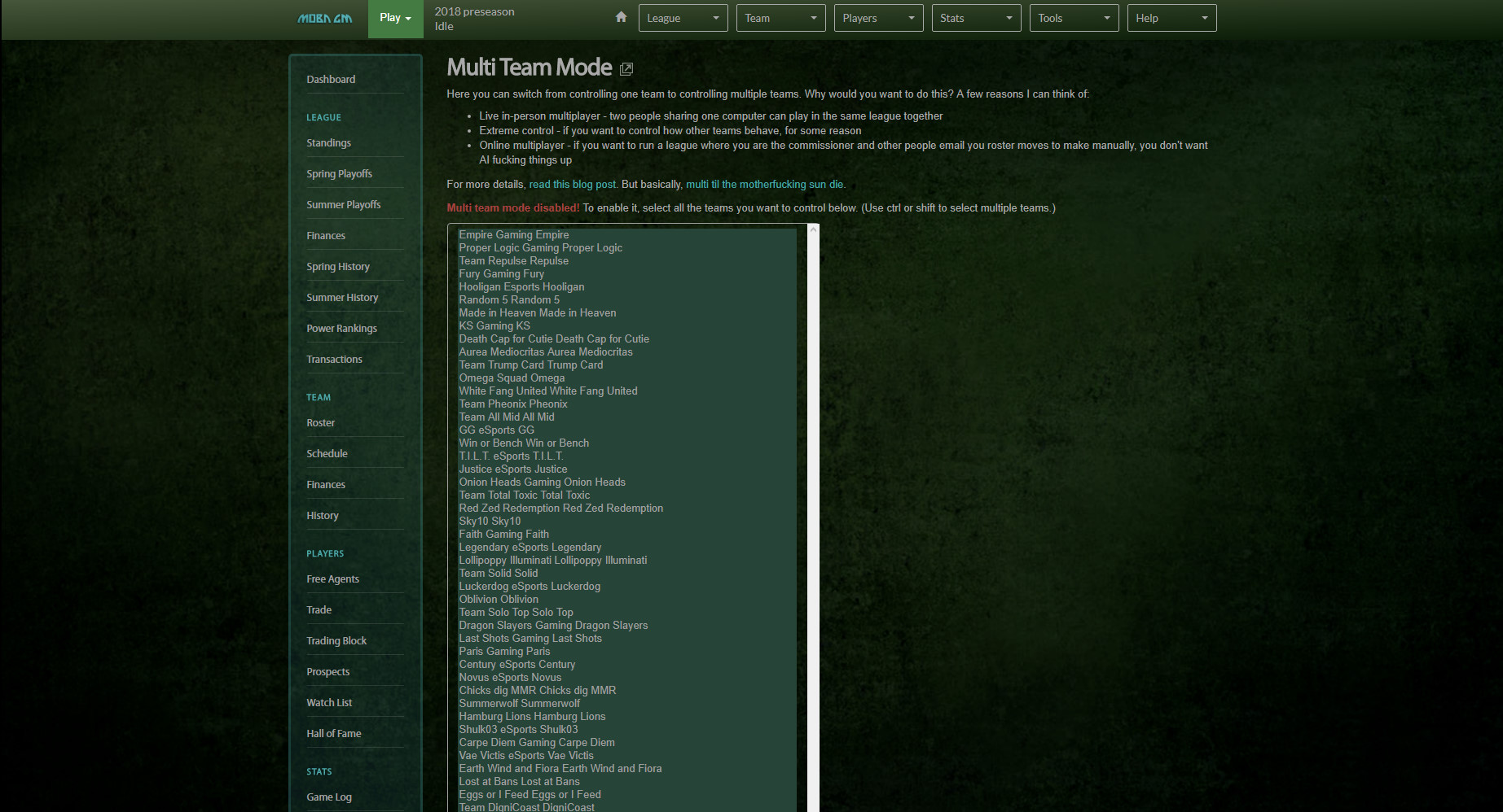 MOBA GM - Screenshot 3