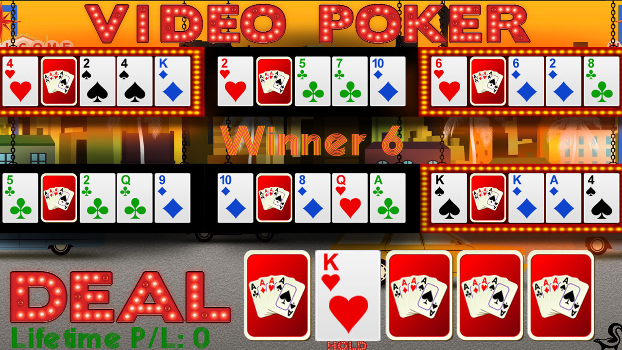 illustration de 6-Hand Video Poker