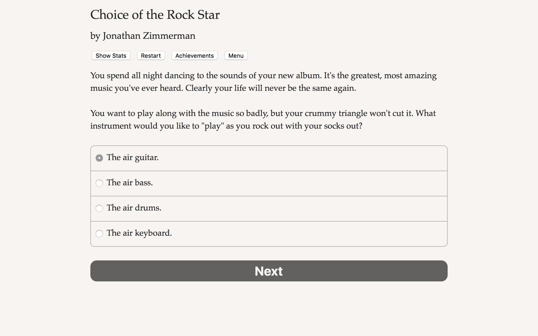 Choice of the Rock Star - Screenshot 3