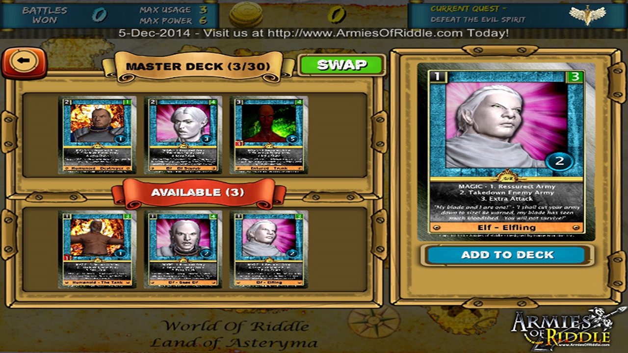 Armies of Riddle CCG Fantasy Battle Card Game - Screenshot 5