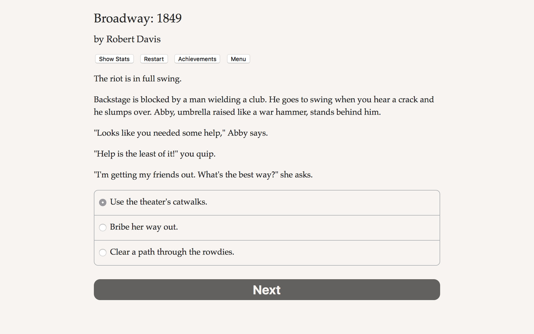 Broadway: 1849 - Screenshot 3