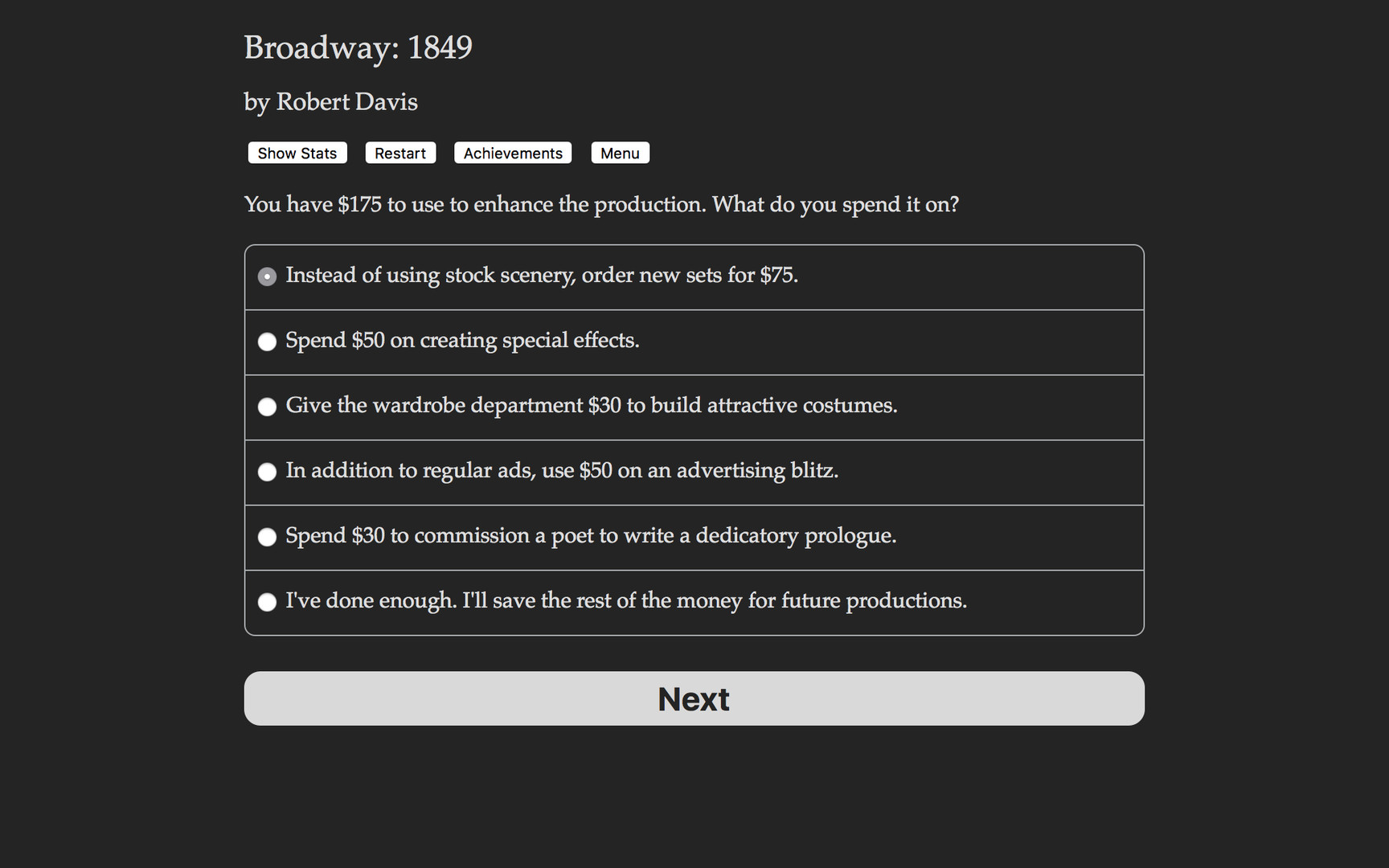 Broadway: 1849 - Screenshot 2
