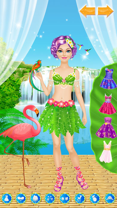 Tropical Princess - Makeup and Dressup Salon Game - Screenshot 4