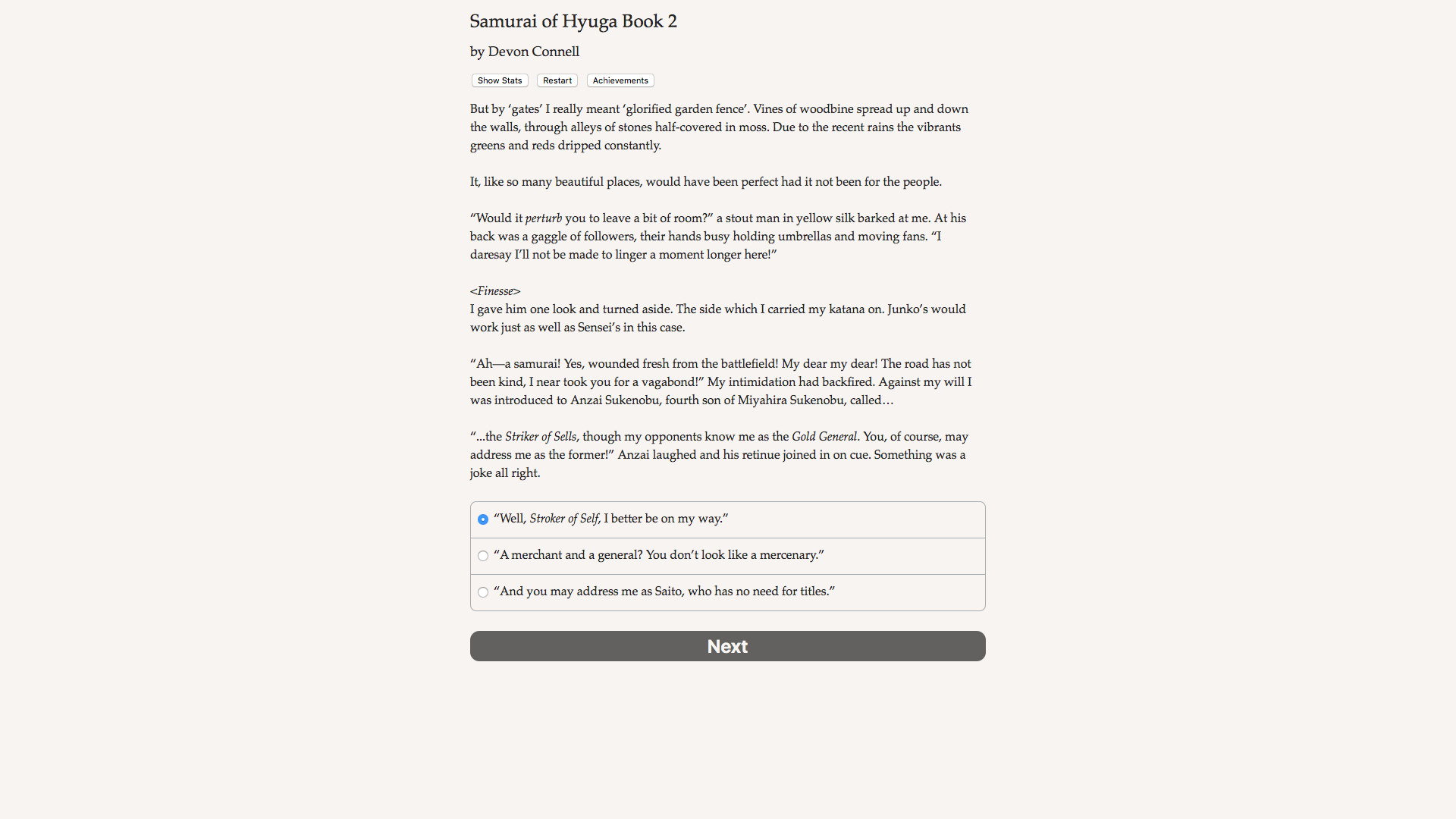 Samurai of Hyuga Book 2 - Screenshot 1