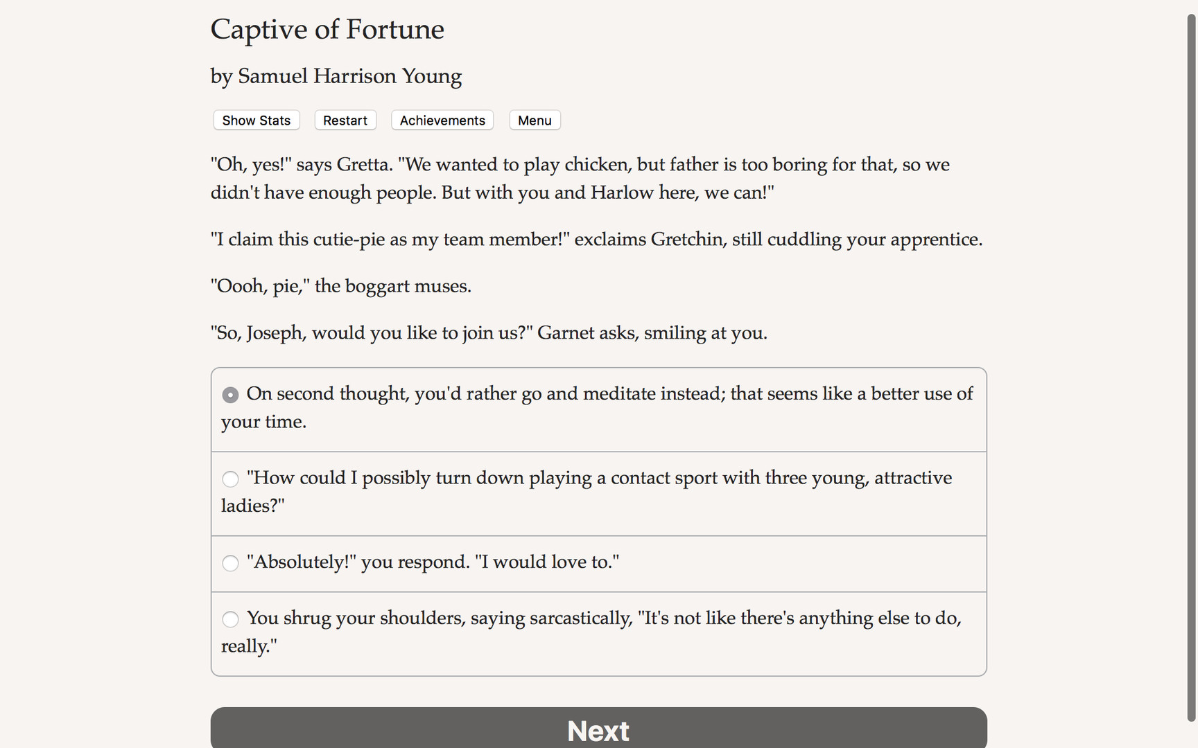 Captive of Fortune - Screenshot 3