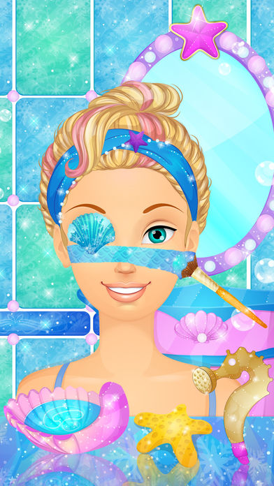 Ice Princess Mermaid Salon: Girls Makeover Games - Screenshot 2