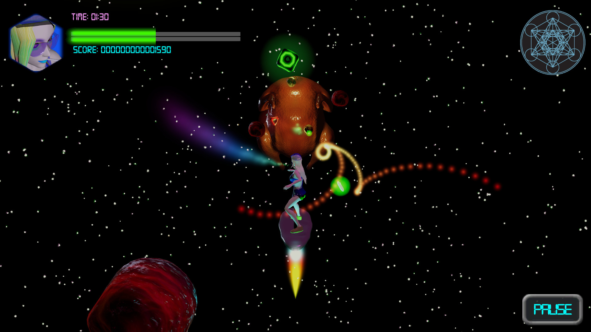 Neon Spaceboard - Screenshot 5
