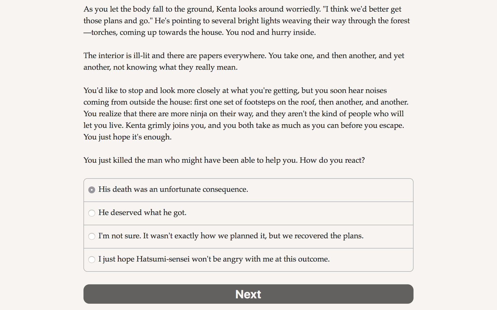 Choice of the Ninja - Screenshot 4
