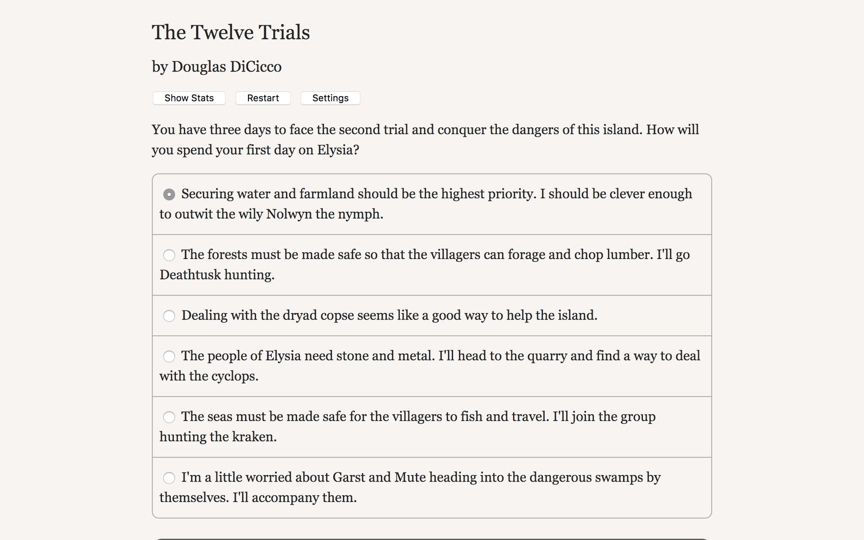 The Twelve Trials - Screenshot 3