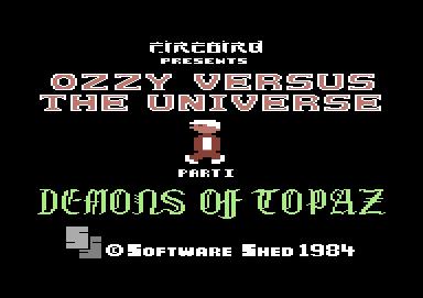 Game cover: Ozzy Versus the Universe I: Demons of Topaz