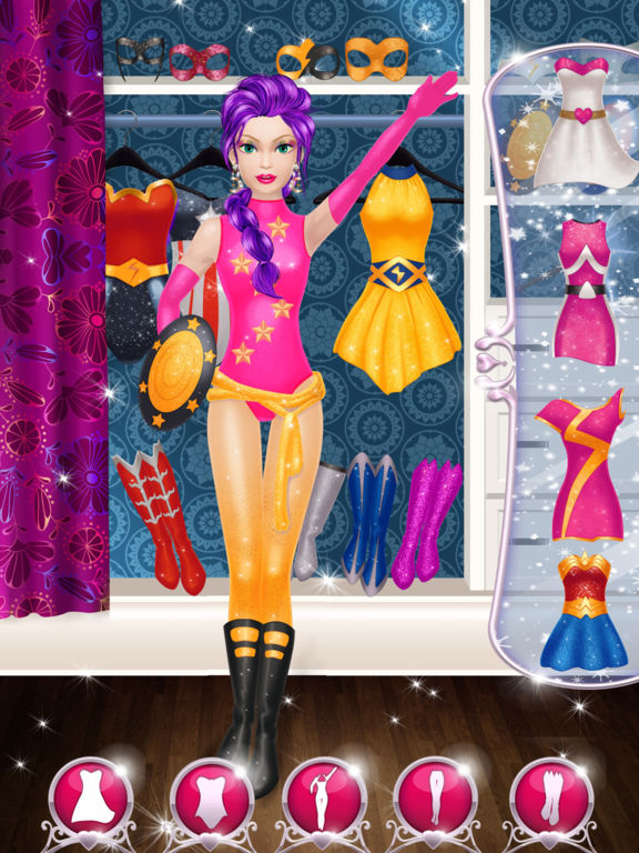 Superhero Girl Salon: Kids Makeup and Dressup Game - Screenshot 3