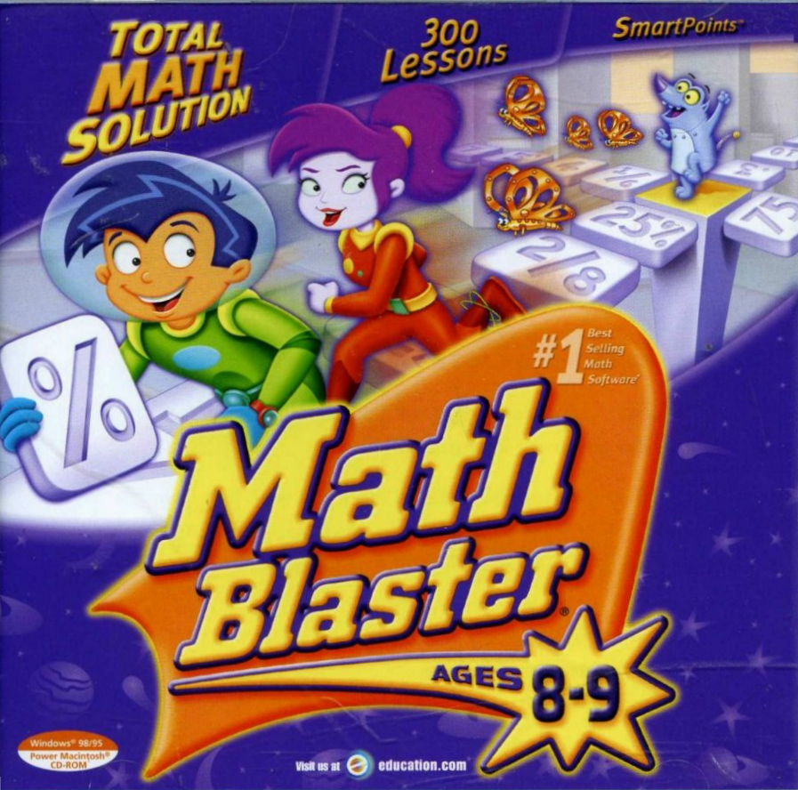 Game cover: Math Blaster Ages 8-9