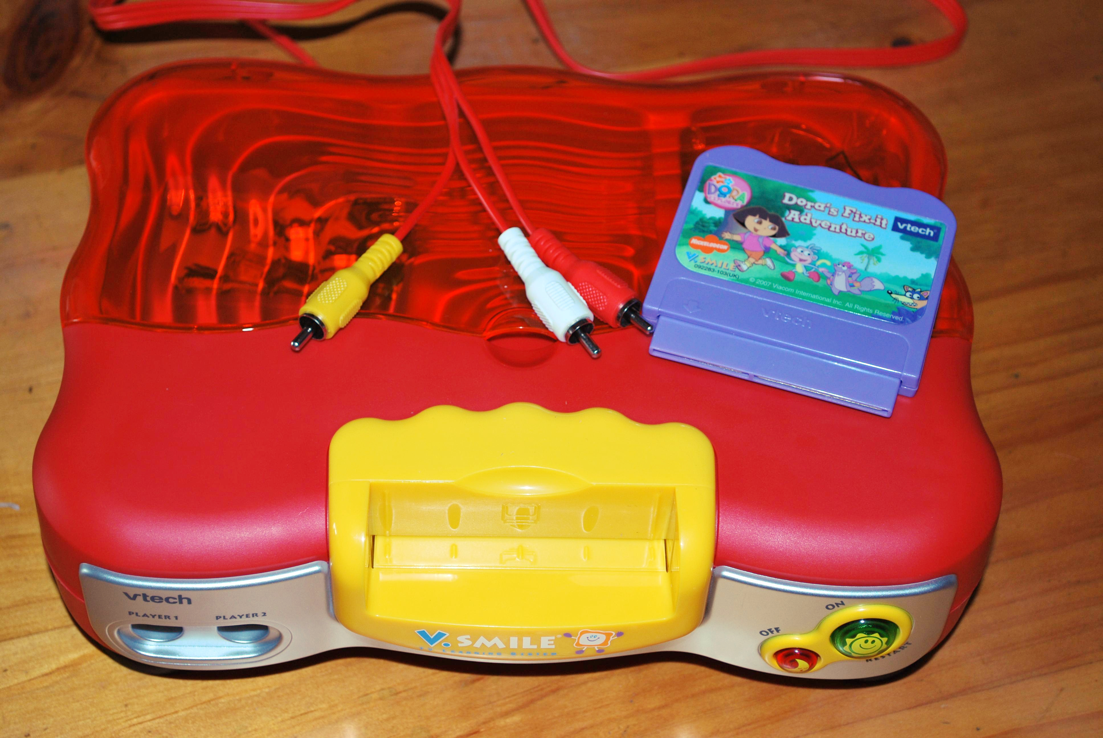 V SMILE - VTECH - première console de jeu éducative - orange - non testée -  console - Vtech VSmile - Label Emmaüs