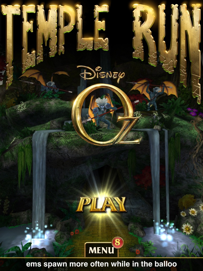 Disney and Imangi Studios' Temple Run: Oz should be arriving soon