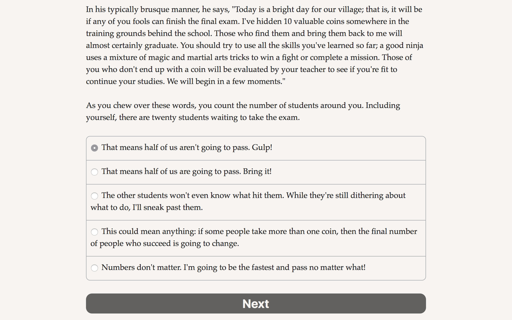 Choice of the Ninja - Screenshot 2