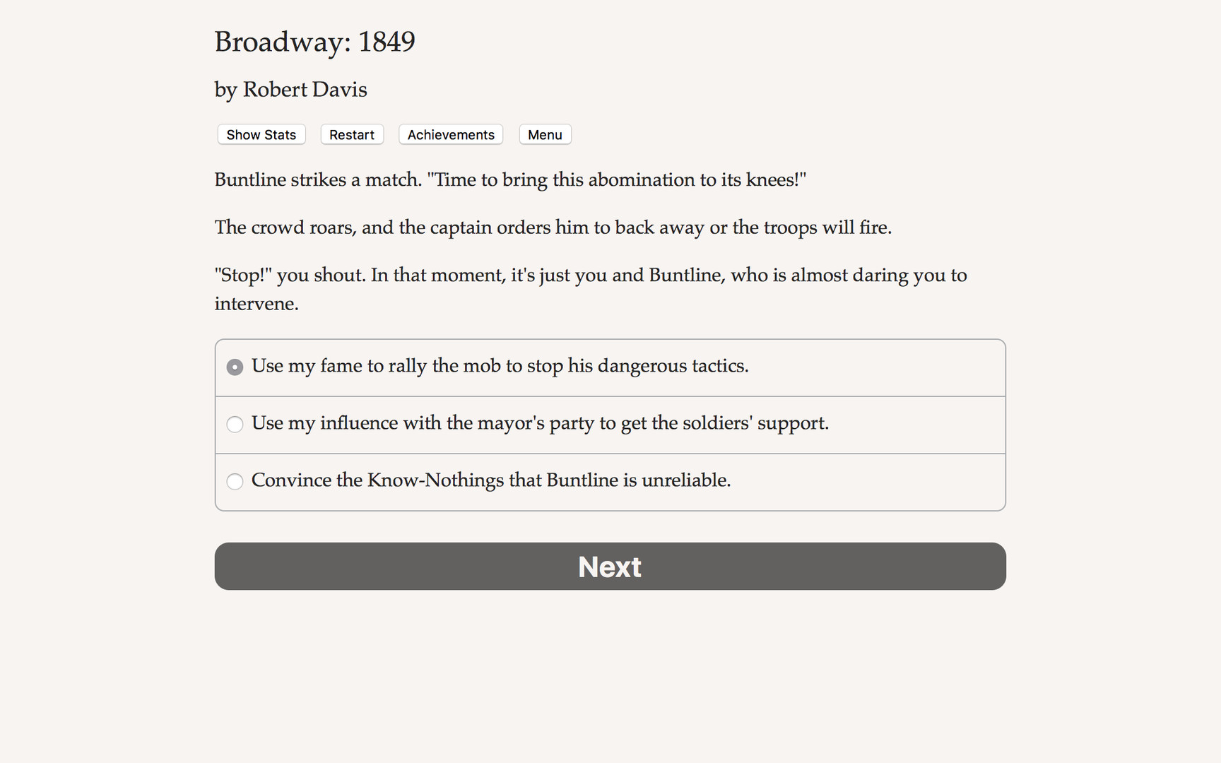 Broadway: 1849 - Screenshot 5