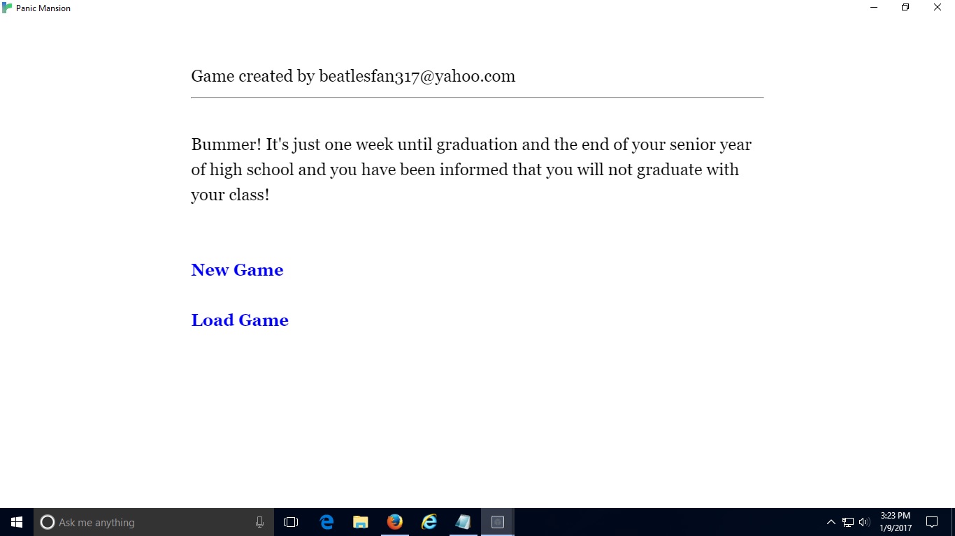 Panic Mansion - Screenshot 1