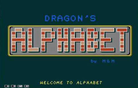Game cover: Dragon's Alphabet