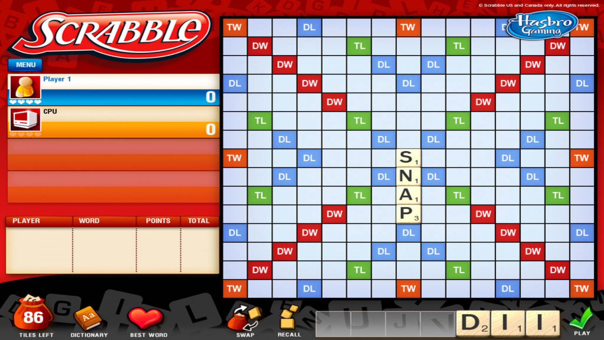 There are far more images available for Scrabble, but these are the ones we...