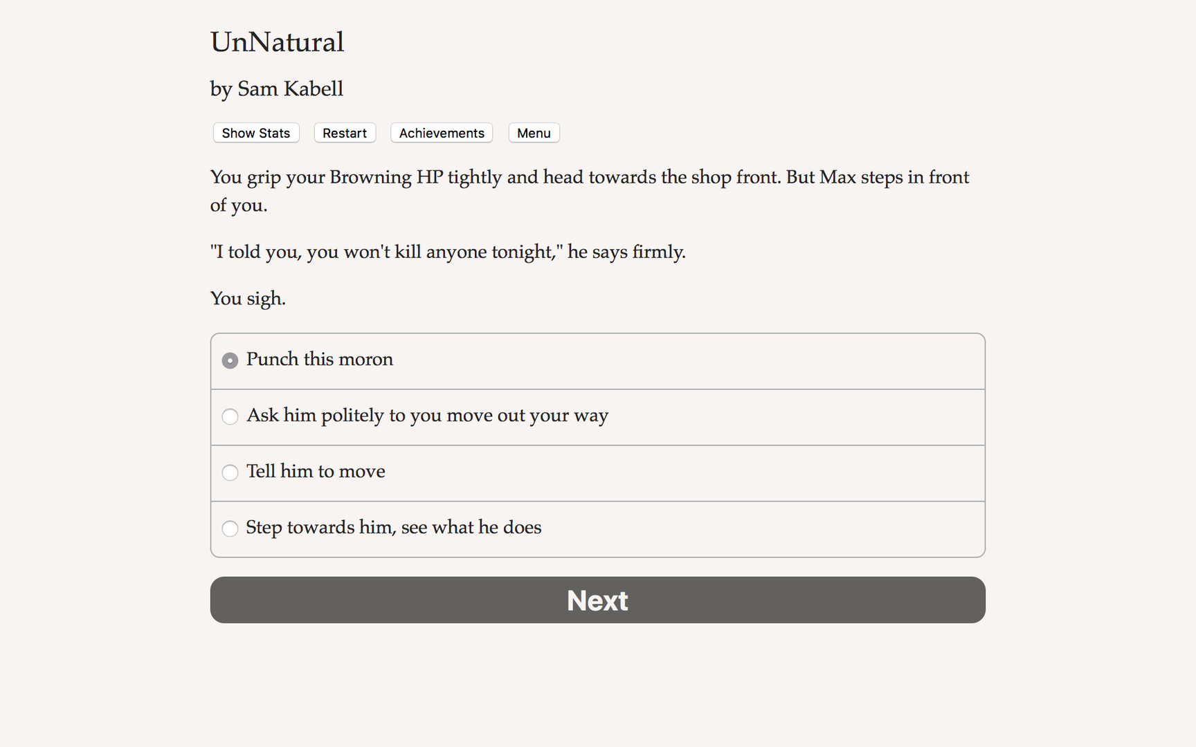 Unnatural - Screenshot 2