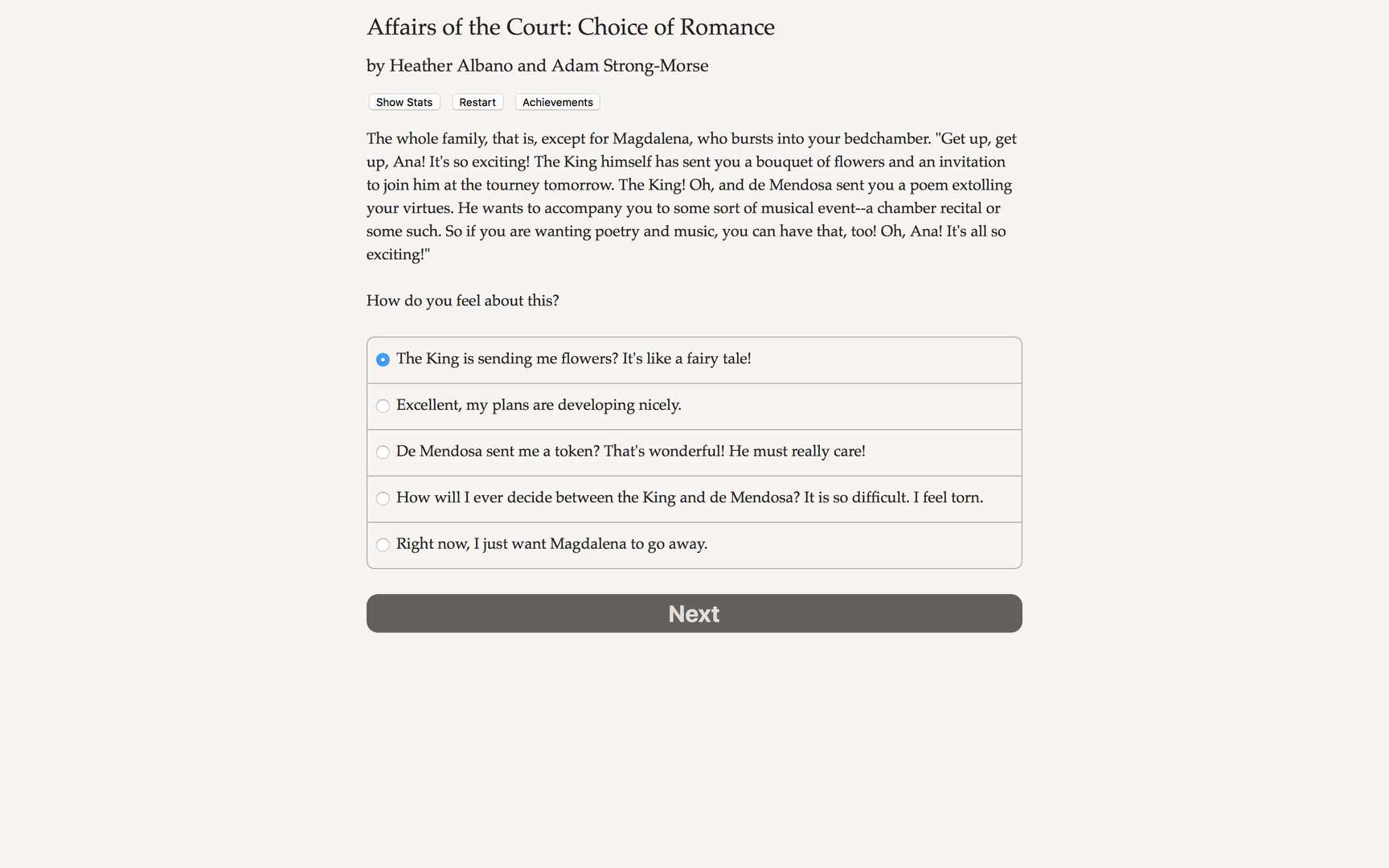 Affairs of the Court: Choice of Romance - Screenshot 3