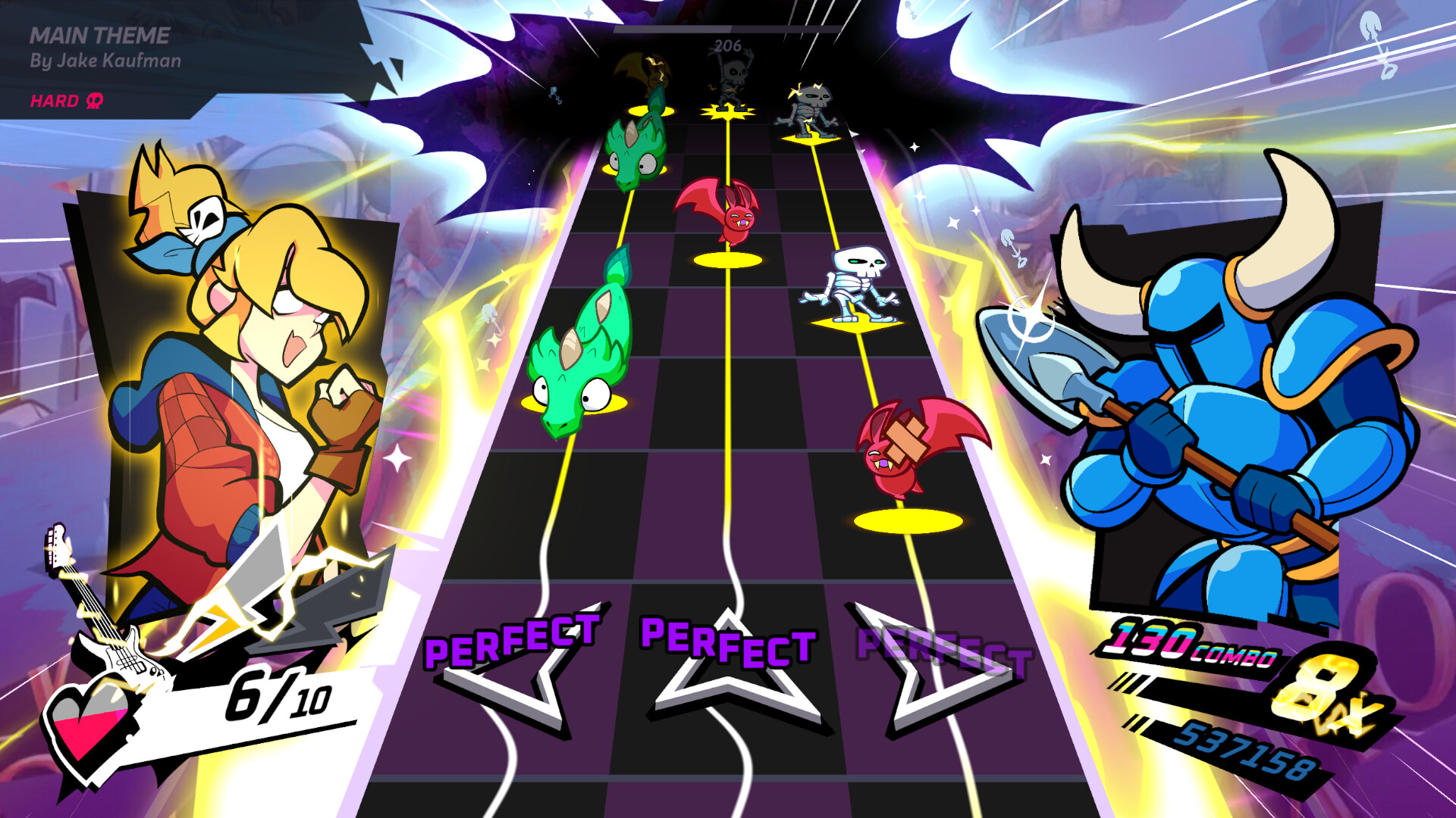 Rift of the NecroDancer: Shovel Knight - "Main Theme" - Jake Kaufman - Screenshot 2