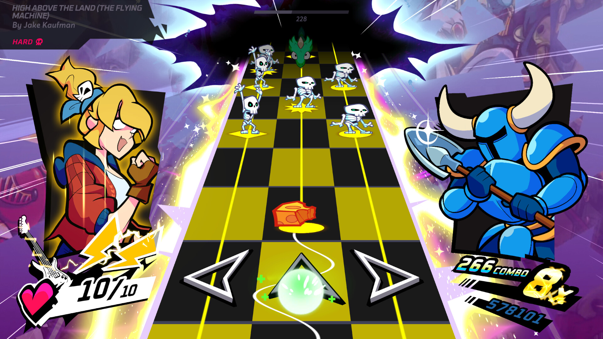 Rift of the NecroDancer: Shovel Knight - "High Above the Land (The Flying Machine)" - Jake Kaufman - Screenshot 1