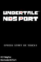 UndertaleNDS - Screenshot 2