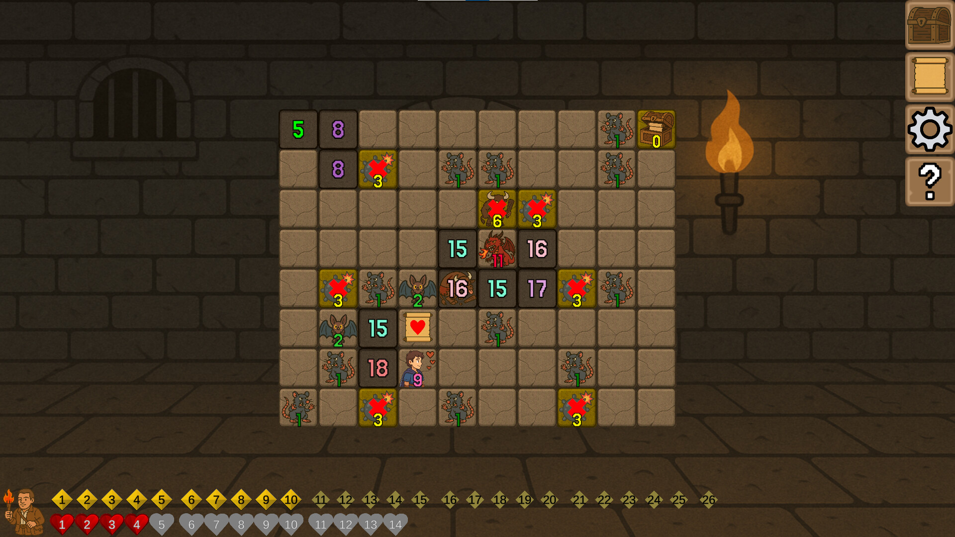 DungeonSweeper - Screenshot 1