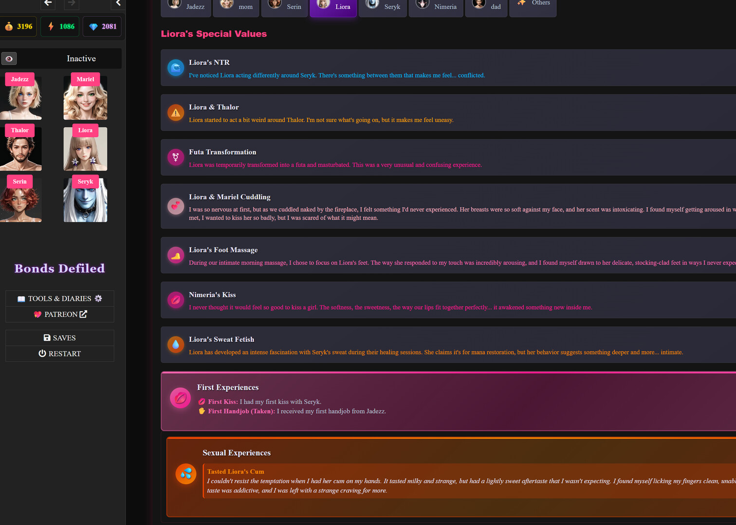 Bonds Defiled - Screenshot 2