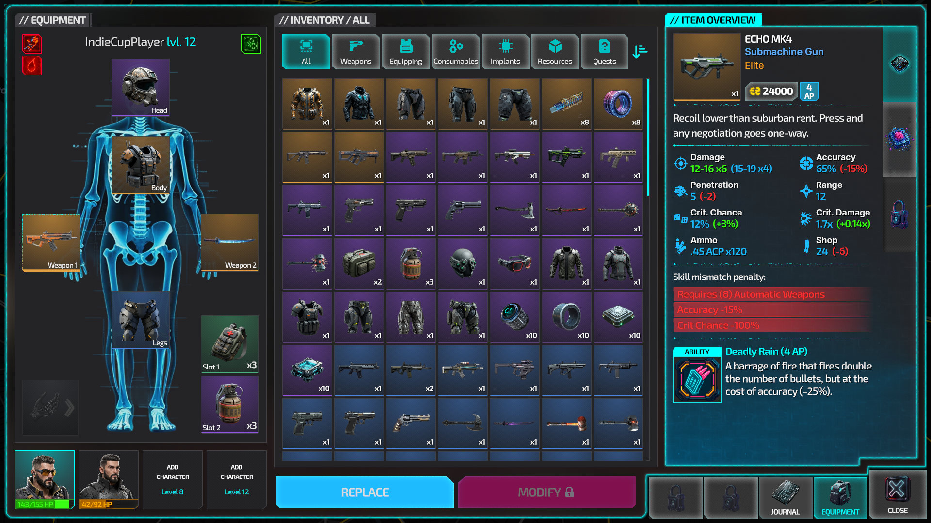 Humanity Echo: Cyberpunk Tactical RPG - Screenshot 5