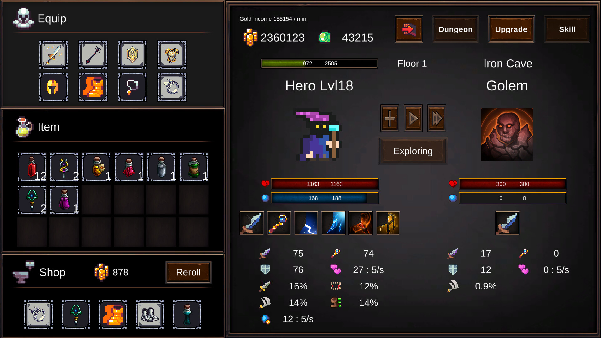 Magic Hero Incremental - Screenshot 1